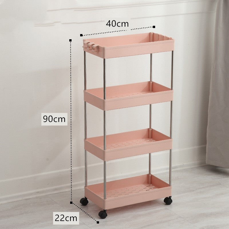 Crevice storage rack floor-standing slit rack