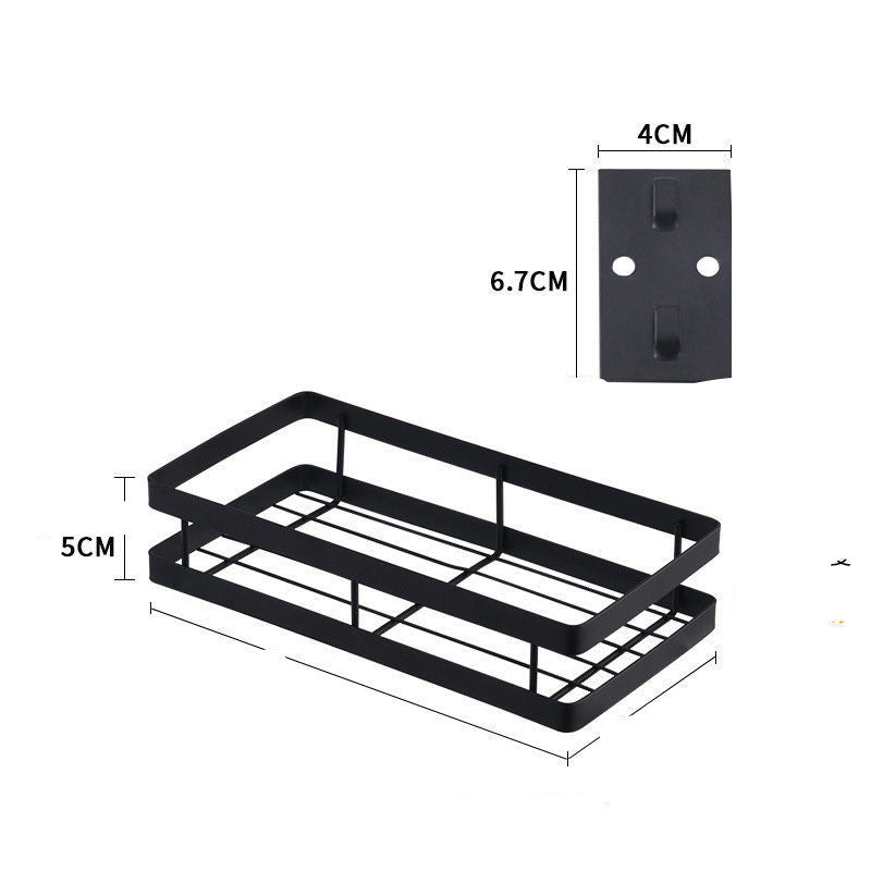 Spice Storage Organizing Rack Without Perforation Multifunctional Wall Rack