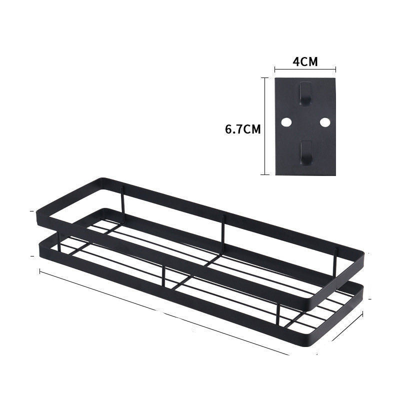 Spice Storage Organizing Rack Without Perforation Multifunctional Wall Rack