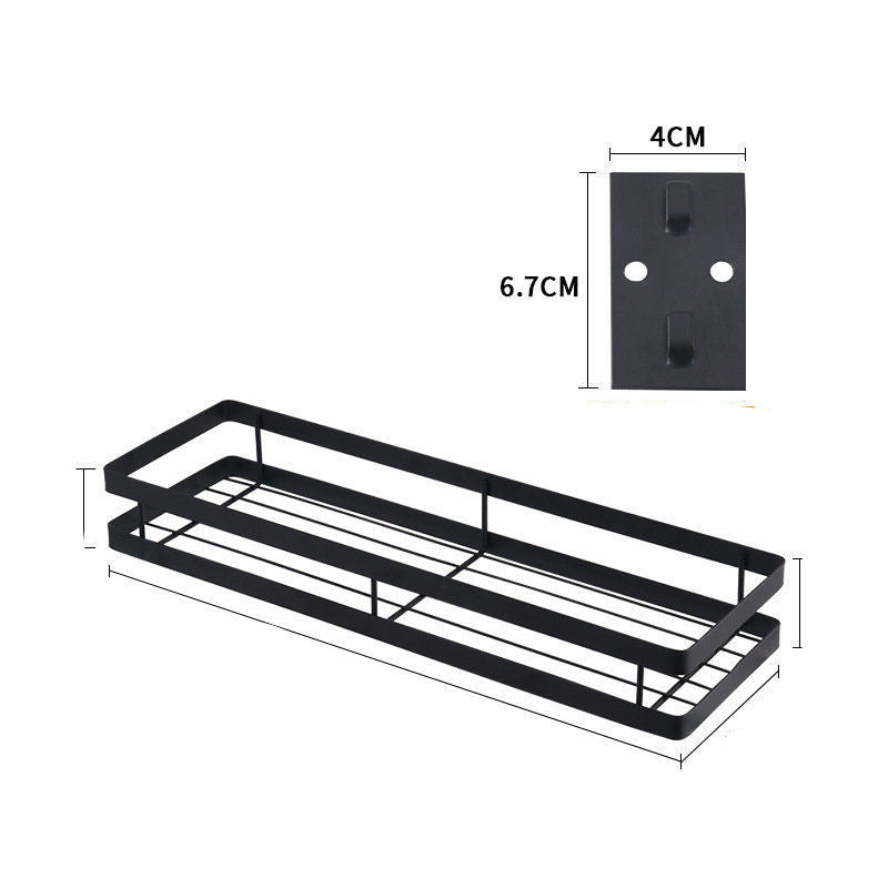 Spice Storage Organizing Rack Without Perforation Multifunctional Wall Rack