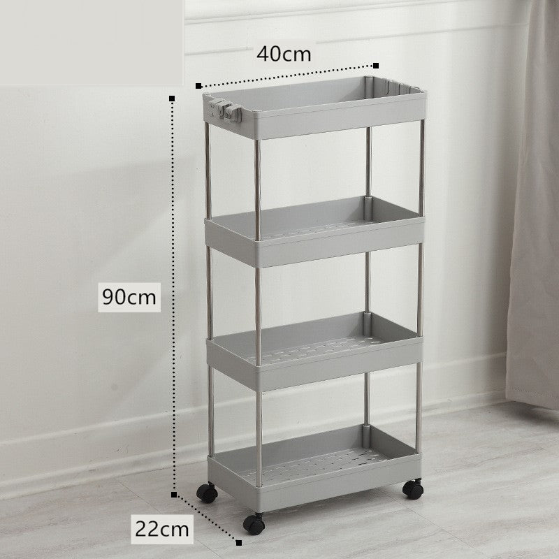 Crevice storage rack floor-standing slit rack