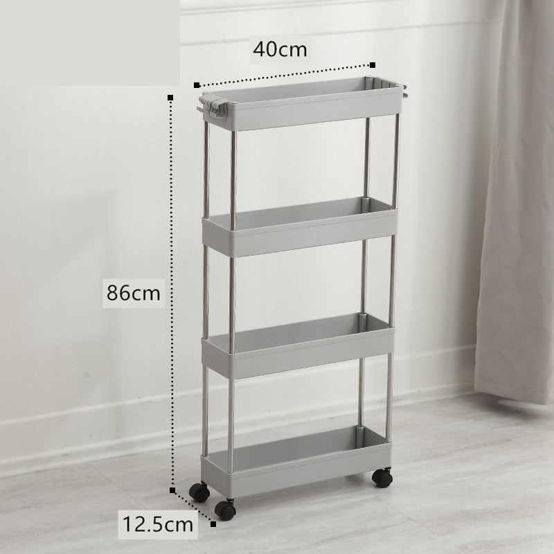 Crevice storage rack floor-standing slit rack