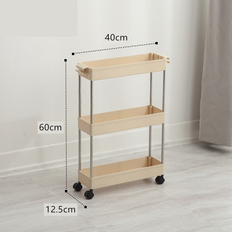 Crevice storage rack floor-standing slit rack