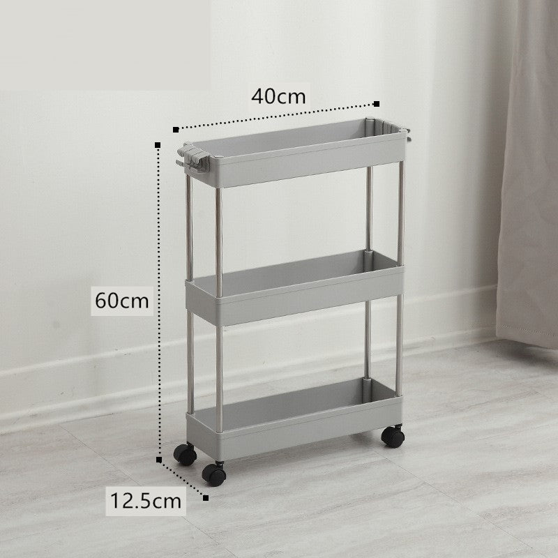 Crevice storage rack floor-standing slit rack