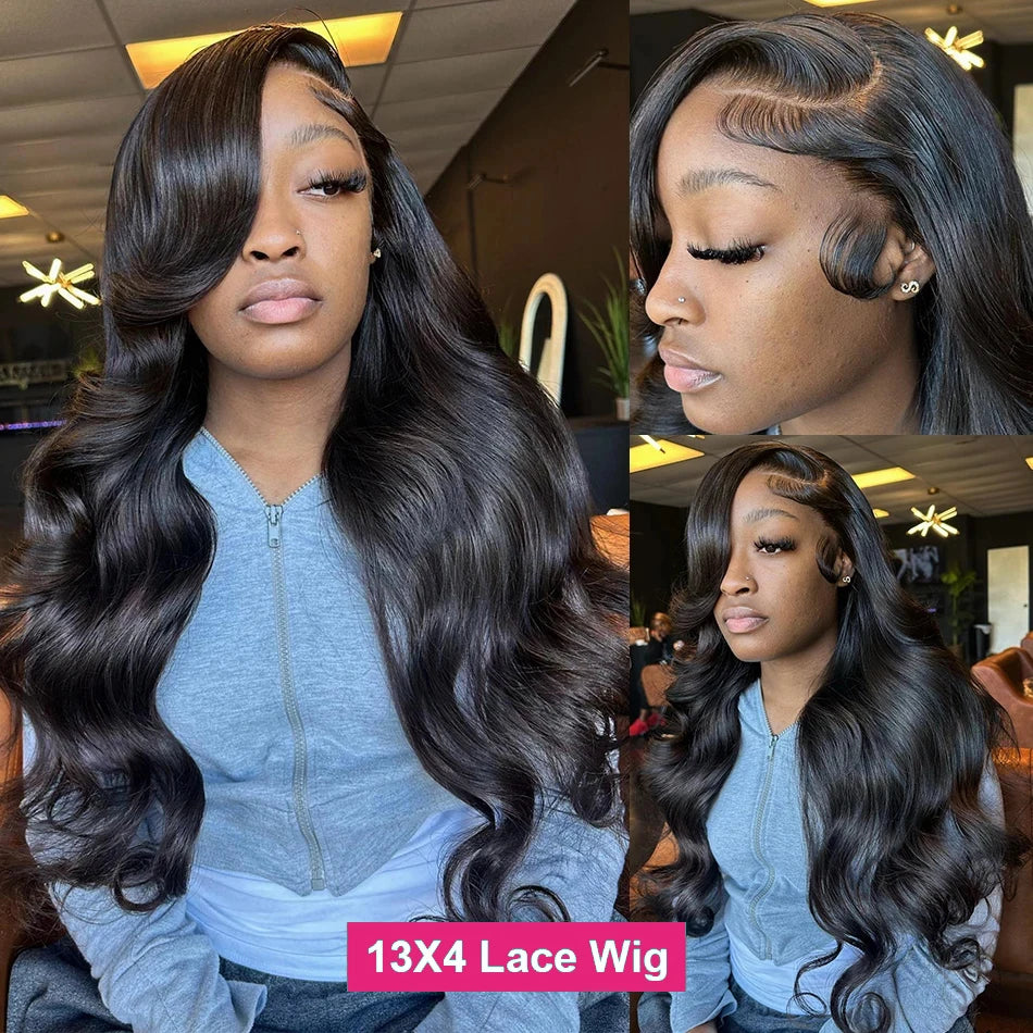 250% Body Wave 13x6 HD Lace Frontal Wig Brazilian Body Wave Human Hair Wigs For Women Lace Front Human Hair Wig Pre Plucked Wigs