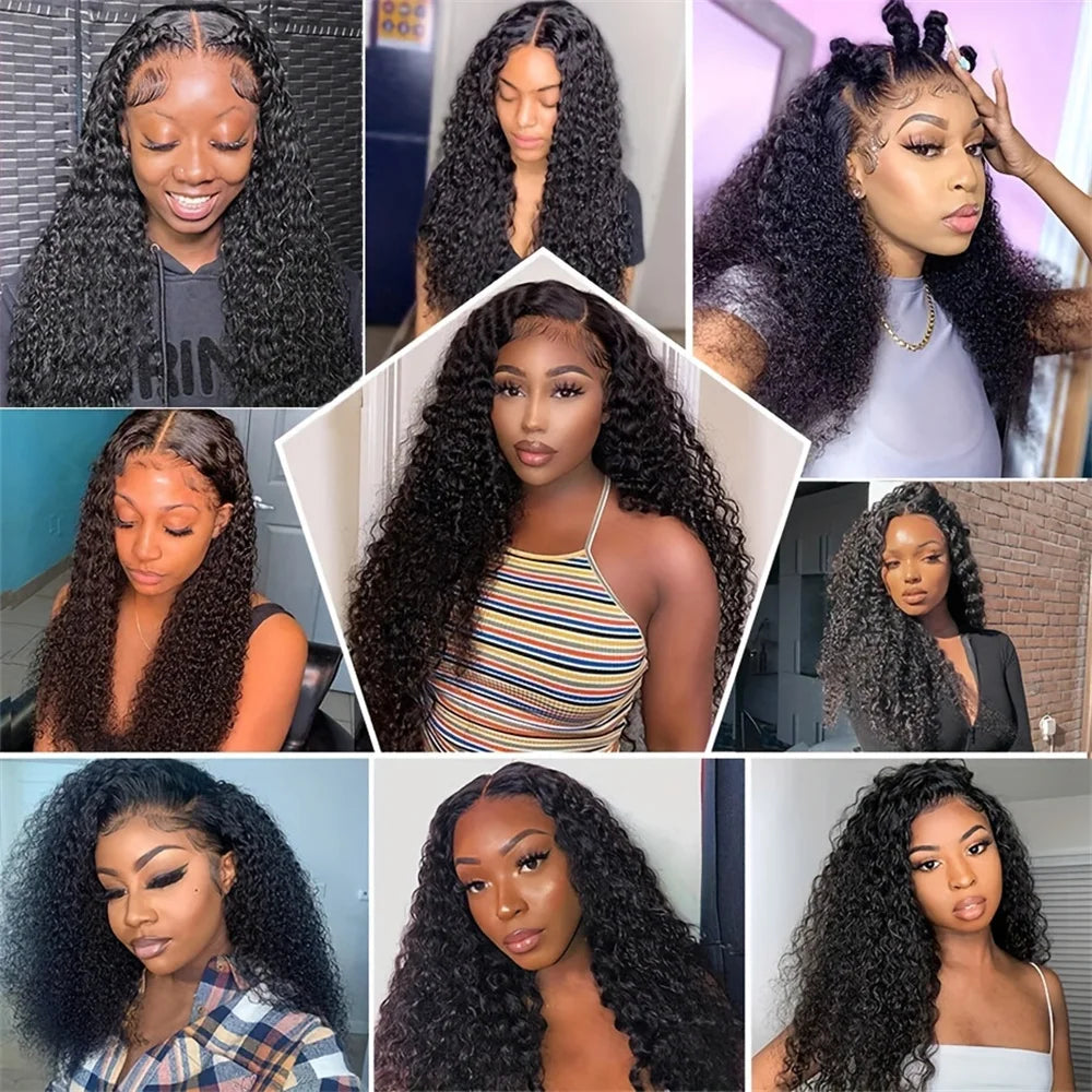 Choice 30 40 Inch Hd Lace Wig 13x6 Human Hair Curly Wig For Women Pre Plucked Glueless Loose Deep Wave Water wave Frontal Wigs